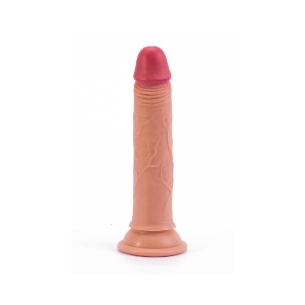 Dildo silikonowe z przyssawką Dual Layered Liquid 18 cm Lovetoy