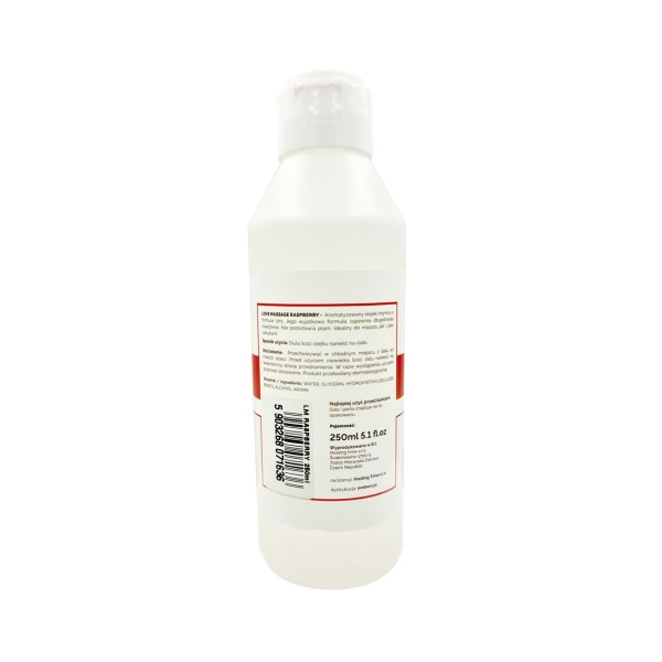 Olejek do masażu i lubrykant malinowy 250ml LoveStim