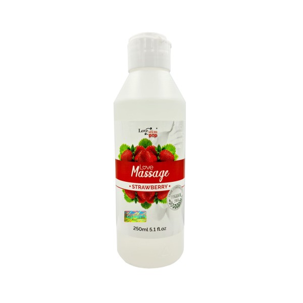 Olejek do masażu i lubrykant truskawkowy 250ml LoveStim