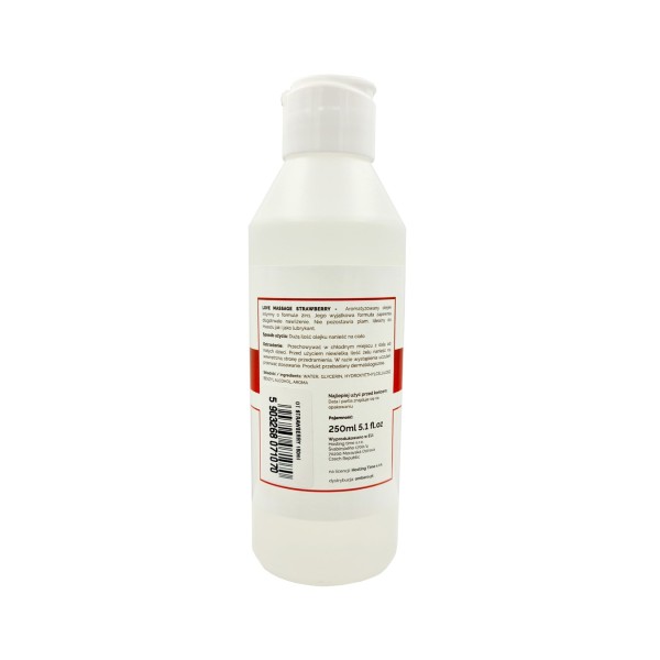 Olejek do masażu i lubrykant truskawkowy 250ml LoveStim