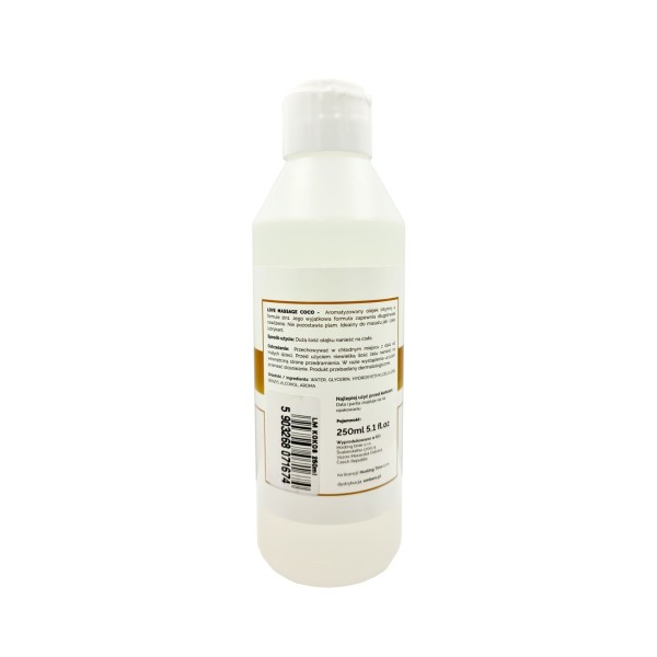 Olejek do masażu i lubrykant kokosowy 250ml LoveStim