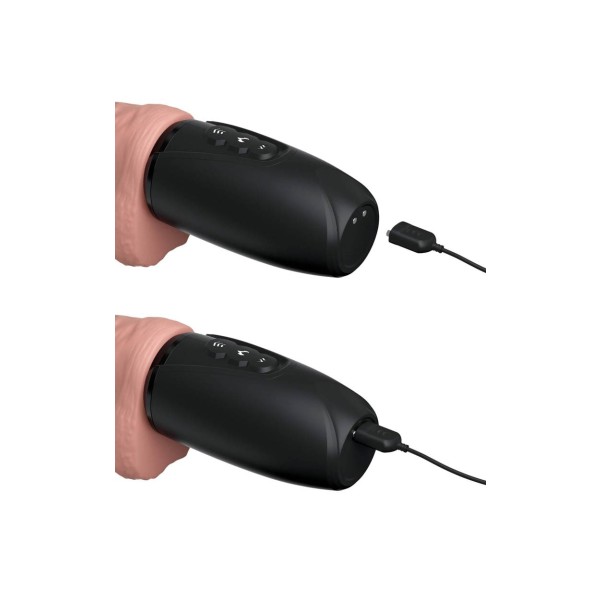 Wibrator z funkcją pchnięcia 25 cm King Cock