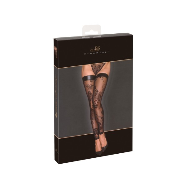 Pończochy tiulowe Bianka S Noir Handmade