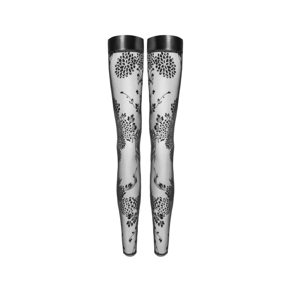 Pończochy tiulowe Bianka S Noir Handmade