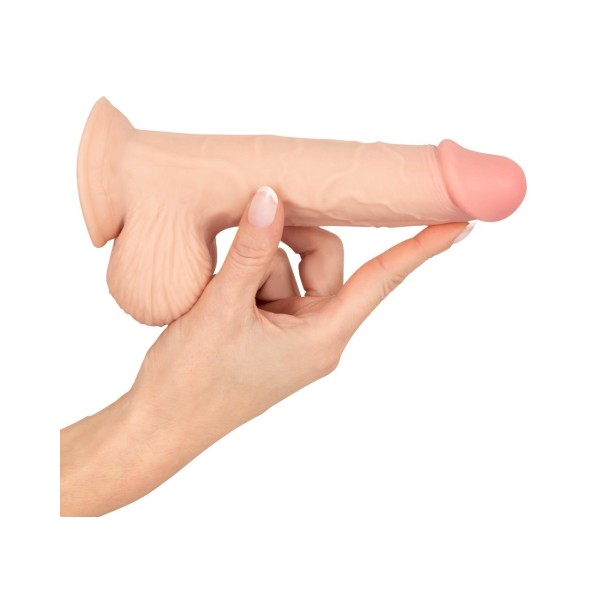 Dildo z ruchomą skórą 18,7cm Nature Skin