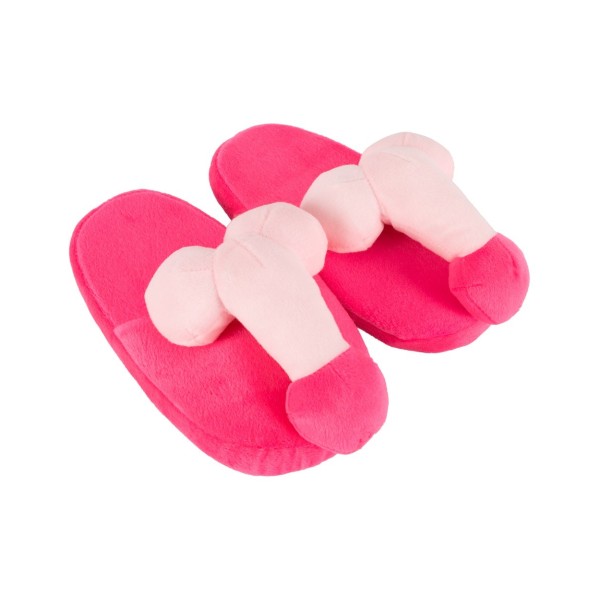 Futrzane różowe kapcie penis 37-40