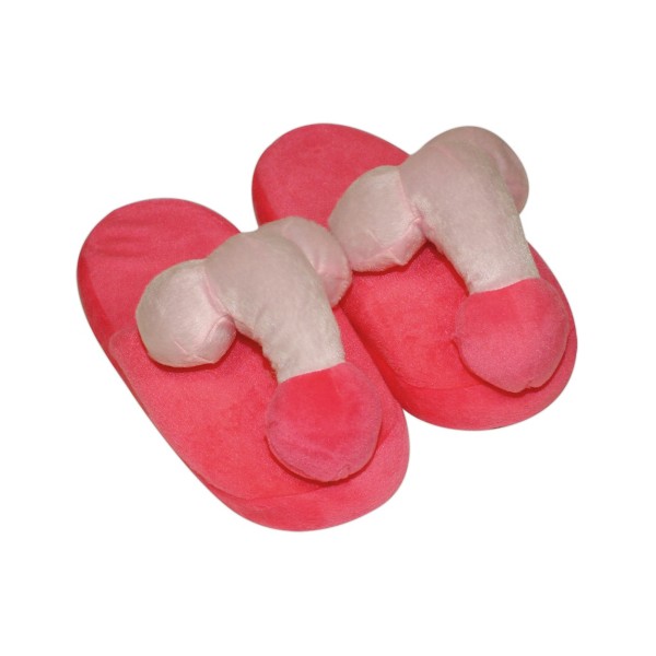 Futrzane różowe kapcie penis 37-40
