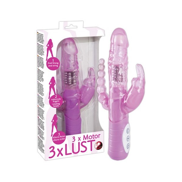 Wibrator Rabbit Dual Pleasure różowy