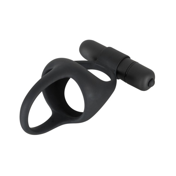 Pierścień na penisa z wibracjami Black Velvets