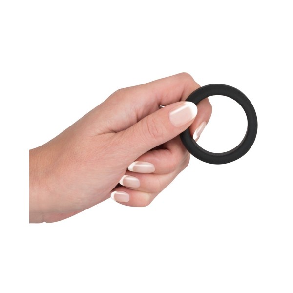 Silikonowy pierścień na penisa Black Velvets 3,8cm