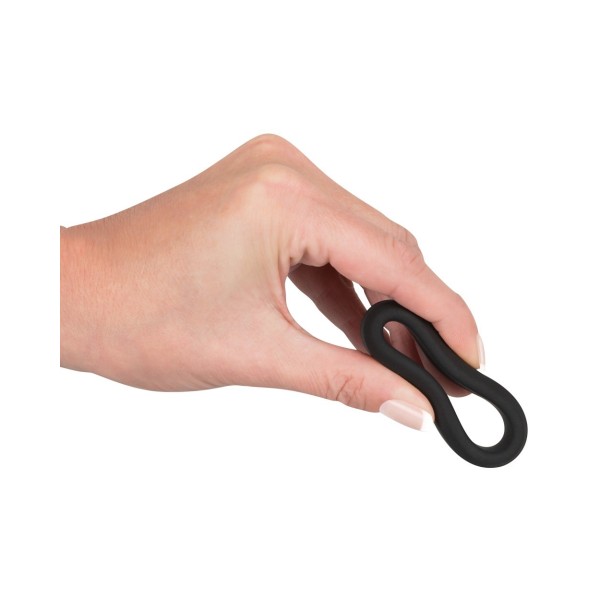 Silikonowy pierścień na penisa Black Velvets 3,8cm