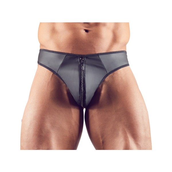 Stringi męskie z zamkiem Zip XXL
