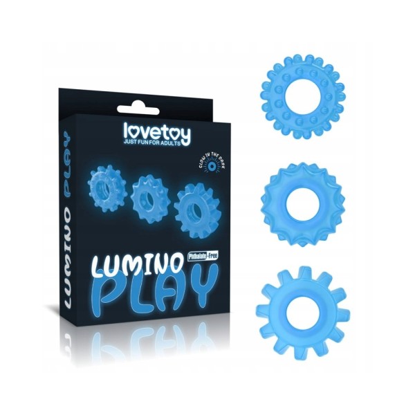 Pierścienie świecące w ciemności Lumino Play 3 szt.
