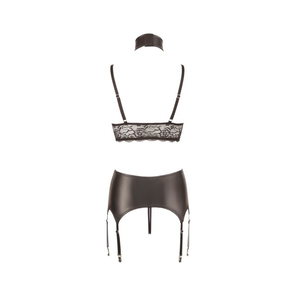 Komplet bielizny Bondage L kajdanki stringi top