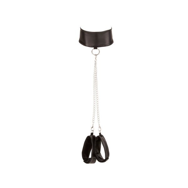 Komplet bielizny Bondage XL kajdanki stringi top