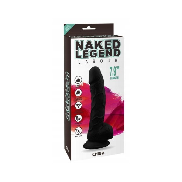 Dildo z przyssawką Naked Legend Labour 20cm