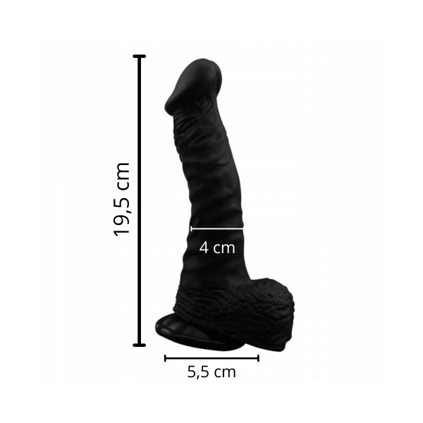 Dildo z przyssawką Naked Legend Politician 19,5cm