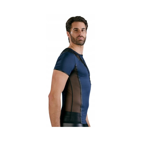 Męski t-shirt  z wiązaniem Bruno NEK XXL