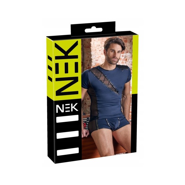 Męski t-shirt  z wiązaniem Bruno NEK XL