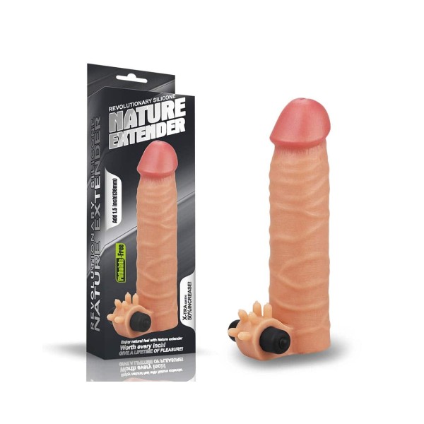 Silikonowa nakładka Lovetoy 19,3cm z wibracjami
