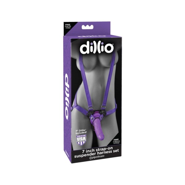 Dillio Strap on dildo fioletowe