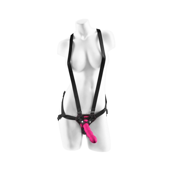 Dillio Strap on dildo różowe