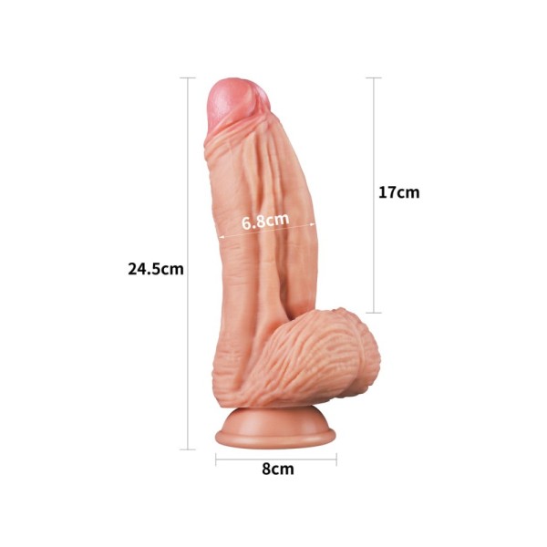 Dildo z przyssawką 24,5 cm Lovetoy