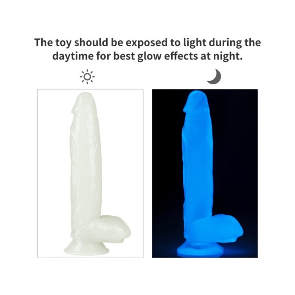Dildo z przyssawką świecące w ciemności Lumino Play 26 cm Lovetoy