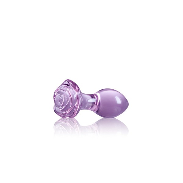 Korek analny Rose Purple 8,9cm Crystal
