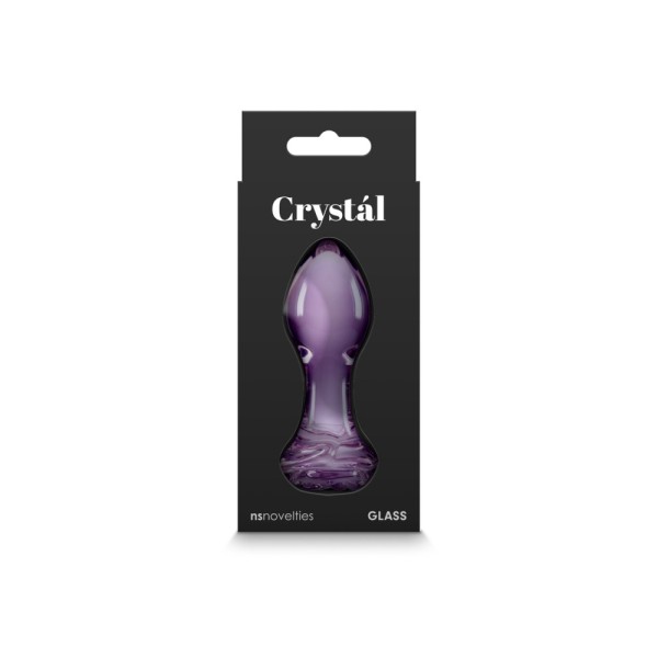 Korek analny Rose Purple 8,9cm Crystal