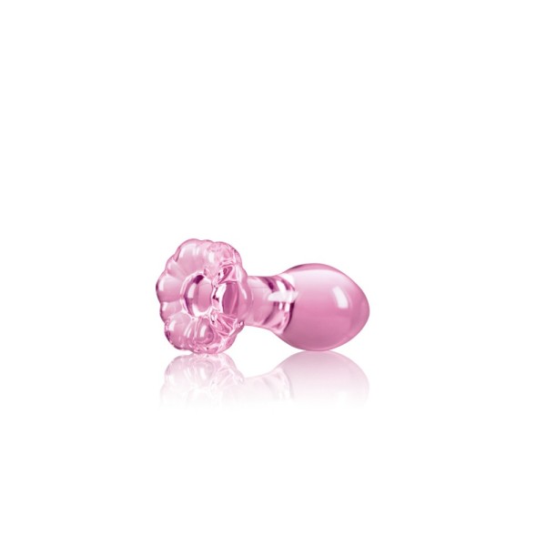 Korek analny Flower Pink 8,9cm Crystal
