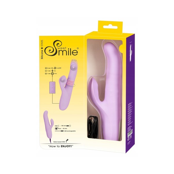 Wibrator posuwisto rotacyjny 23,4 cm Smile