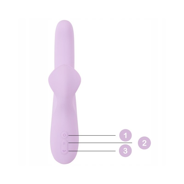 Wibrator posuwisto rotacyjny 23,4 cm Smile