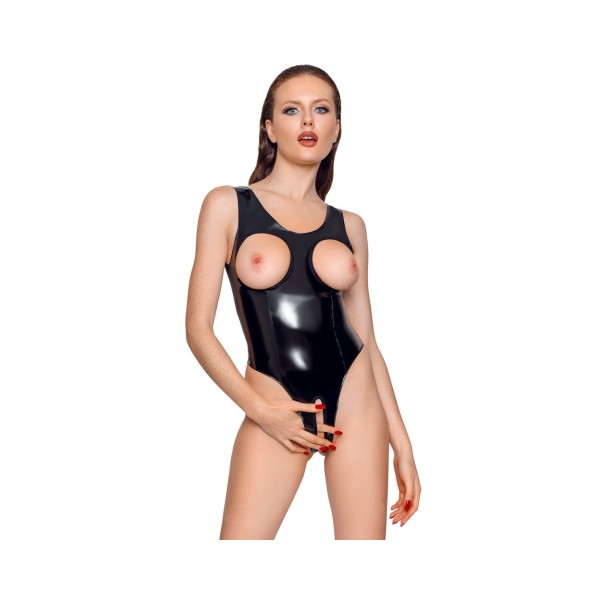 Body z winylu z odkrytymi piersiami M Black Level