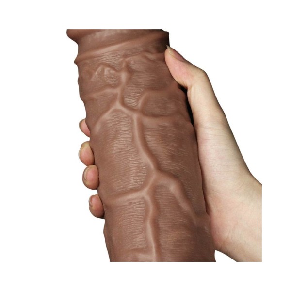 Dildo Chubby z przyssawką 24,5cm Lovetoy + lubrykant Just Glide 5 x 20 ml