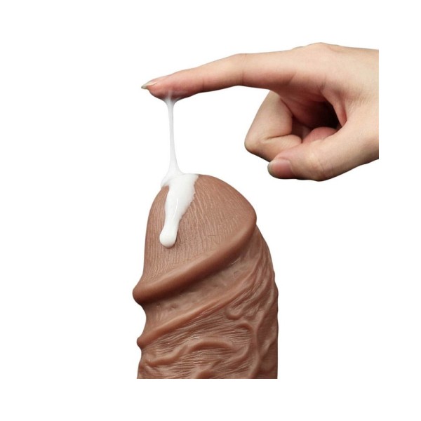 Dildo Chubby z przyssawką 24,5cm Lovetoy + lubrykant Just Glide 5 x 20 ml