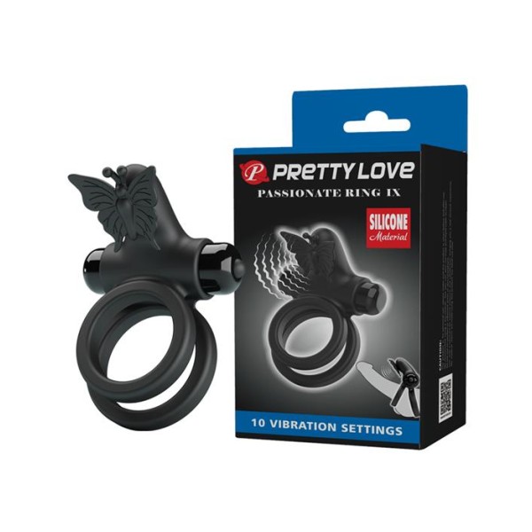 Pierścień na penisa z wibracjami Pretty Love