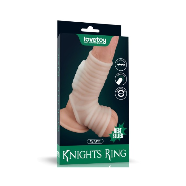 Pierścień na penisa Knights Wave z wibracjami Lovetoy