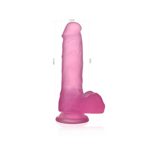 Dildo Jelly Studs Crystal Medium 17,5cm Lovetoy