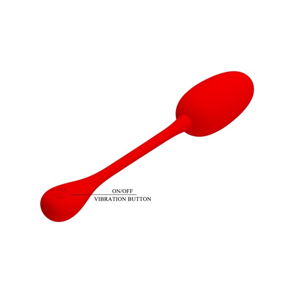 Jajeczko z wibracjami Knucker Red Pretty Love