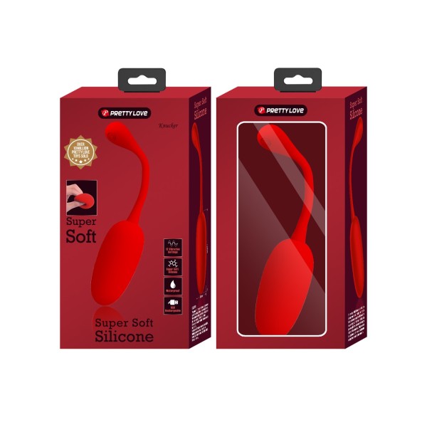 Jajeczko z wibracjami Knucker Red Pretty Love