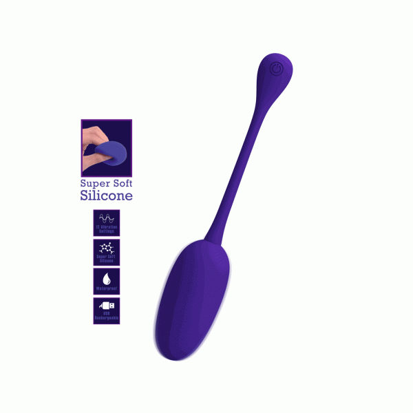 Jajeczko z wibracjami Knucker Purple Pretty Love
