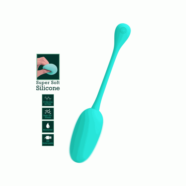 Jajeczko z wibracjami Knucker Green Pretty Love