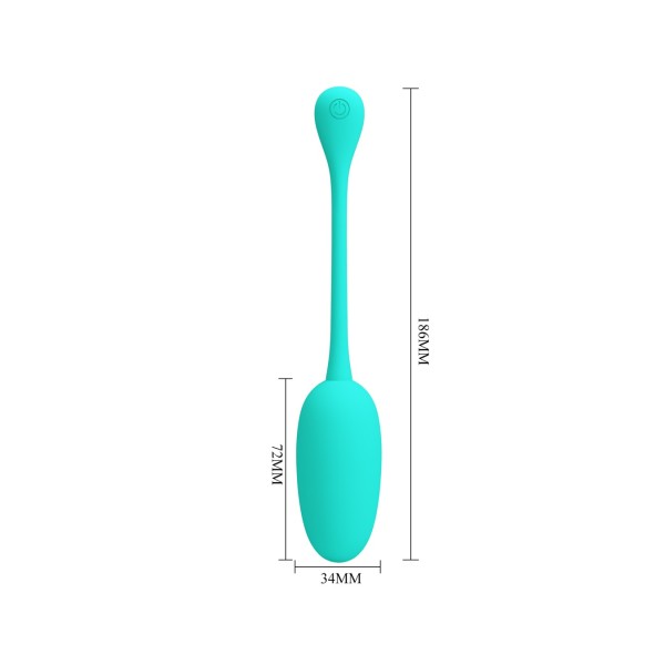 Jajeczko z wibracjami Knucker Green Pretty Love