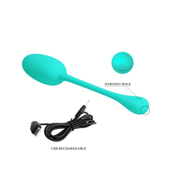 Jajeczko z wibracjami Knucker Green Pretty Love