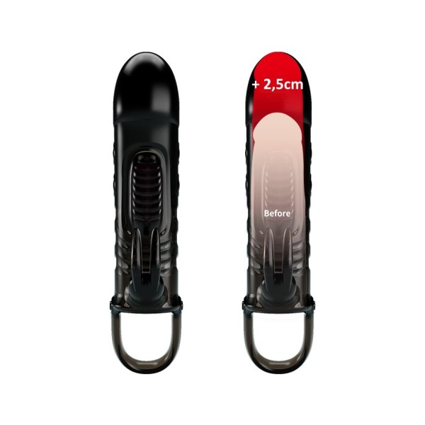 Nakładka na penisa +2,5cm z wibracjami Pretty Love