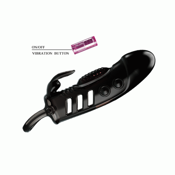 Nakładka na penisa +2,5cm z wibracjami Pretty Love