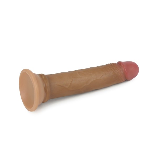 Dildo silikonowe z przyssawką Dual Layered Liquid 18 cm Lovetoy