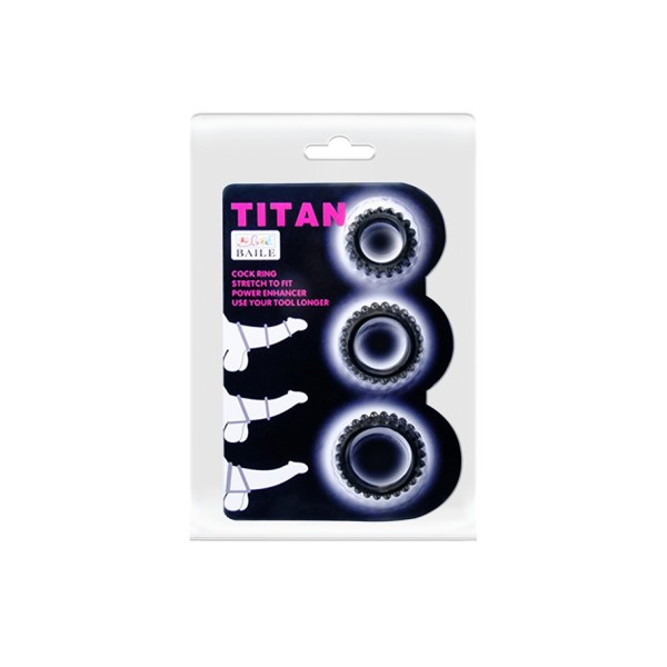 Komplet 3 pierścieni Titan LyBaile