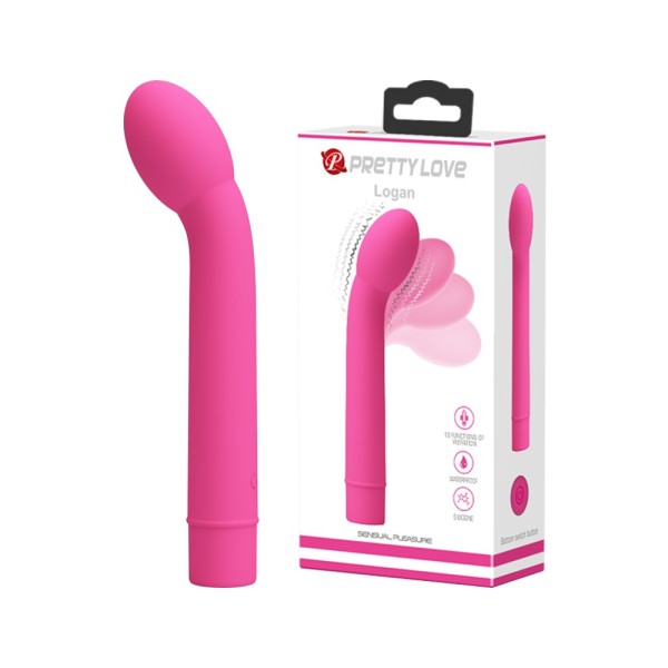 Wibrator do punktu G Logan 16,6cm Pretty Love